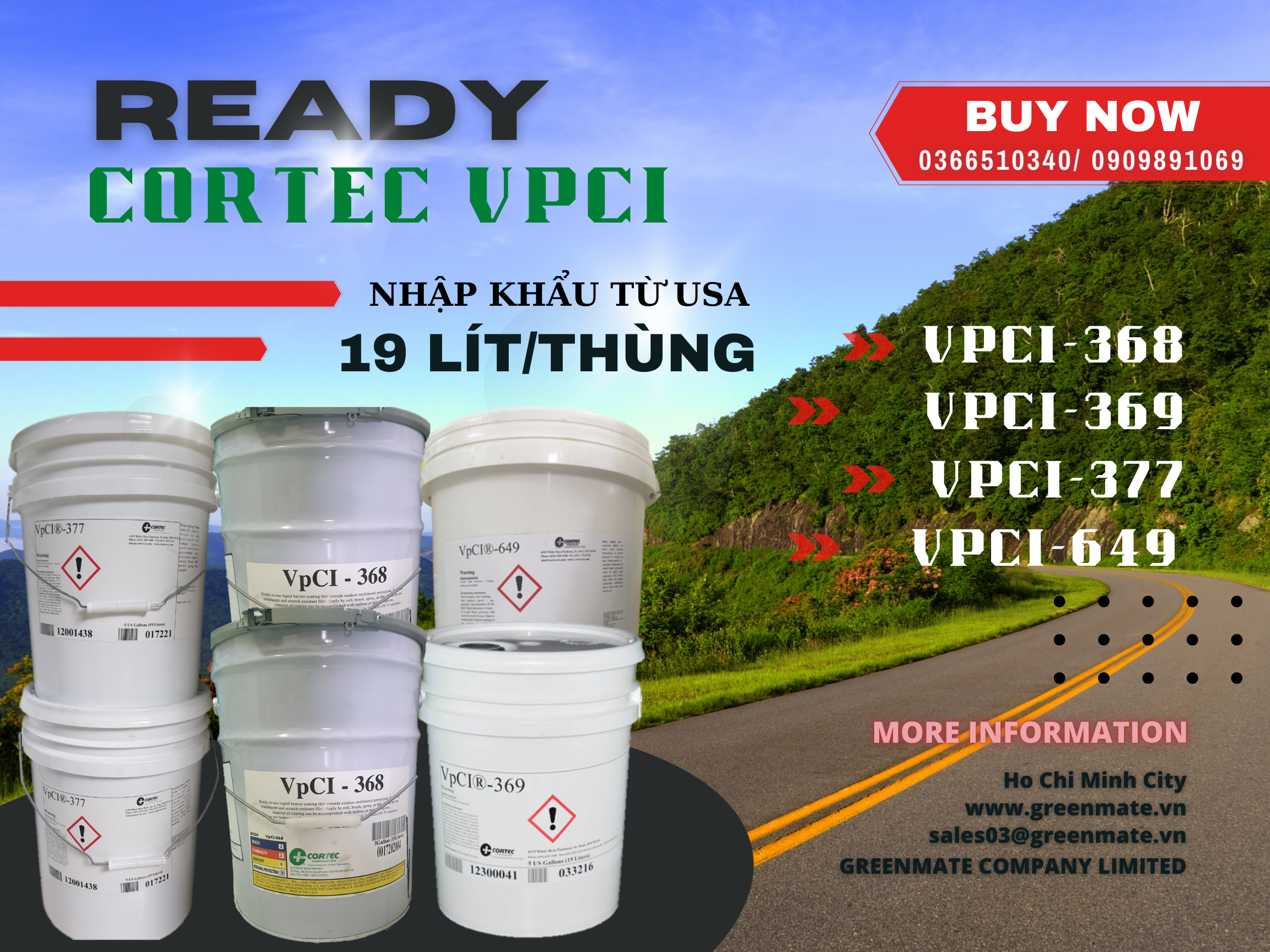 CHẤT TẨY RỬA VÀ CHỐNG RỈ SÉT CHÍNH HÃNG CORTEC VPCI-416, VPCI-377, VPCI-368, VPCI-369, VPCI-649 ...